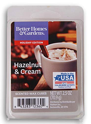 Better Homes and Gardens Scented Wax Cubes 2020 Editions - Hazelnut  and  Cream - 2.5 Oz