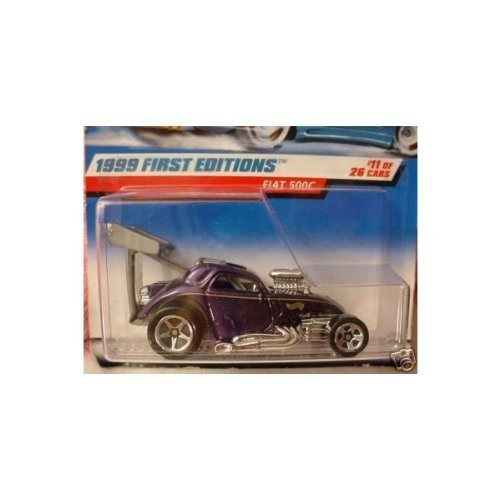 Hot Wheels 1999-11 First Editions Fiat 500C Metalflake PURPLE 1:64 Scale Hot Wheels 1999-11 First Editions Fiat 500C Metalflake PURPLE 1:64 Scale