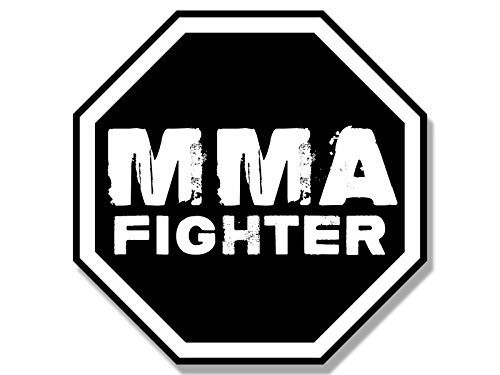 GHaynes Distributing Octagon Shaped MMA Fighter Sticker Decal (Martial Arts Fight UFC) 4 x 4 inch