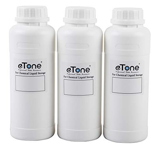 3X 500ml Darkroom Chemical Storage Bottles with Caps Film Photo Developing Processing Equipment(White)