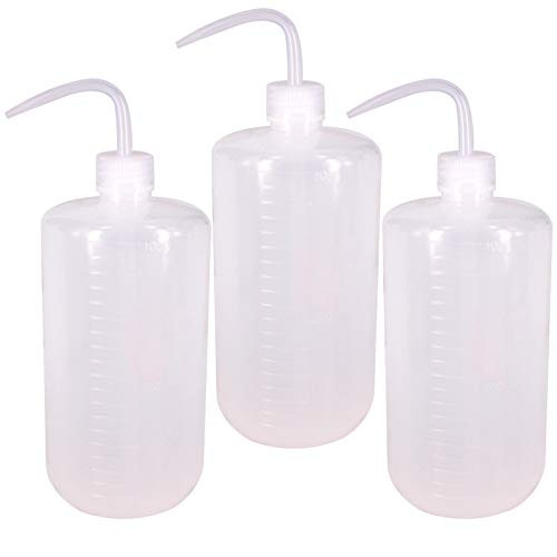 Belinlen 3Pcs 1000ml(33oz) Plastic Safety Lab Wash Bottle, Plastic Squeeze Bottle with Scale Labels and Narrow Mouth, Watering Bottle for Chemistry, Industry, Lab  and  Gardening(LDPE) Belinlen 3Pcs 1000ml(33oz) Plastic Safety Lab Wash Bottle, Plastic Squeeze Bottle with Scale Labels and Narrow Mouth, Watering Bottle for Chemistry, Industry, Lab  and  Gardening(LDPE)
