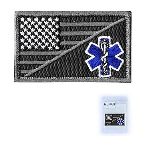 MUNAN ACU EMS EMT Star of Life USA Flag Subdued Paramedic Medical Morale Tactical Army Gear Fastener Patch MUNAN ACU EMS EMT Star of Life USA Flag Subdued Paramedic Medical Morale Tactical Army Gear Fastener Patch