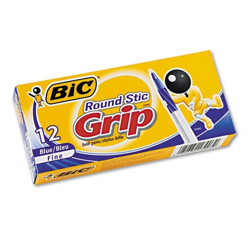 BICGSFG11BK - BIC Round Stic Grip Xtra Comfort Ballpoint Pen