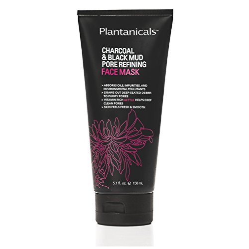 Plantanicals Detox Black Mud Mask with Charcoal - Pore Refining Skincare - 5.1 fl oz