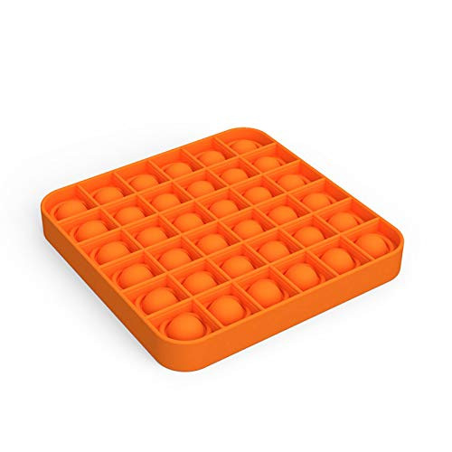 Push Pop Bubble Fidget Sensory Toy Orange 1PCS Stress Reliever Autism Round Toy Anti-Anxiety Toys for The Old and The Young Push Pop Bubble Fidget Sensory Toy Orange 1PCS Stress Reliever Autism Round Toy Anti-Anxiety Toys for The Old and The Young