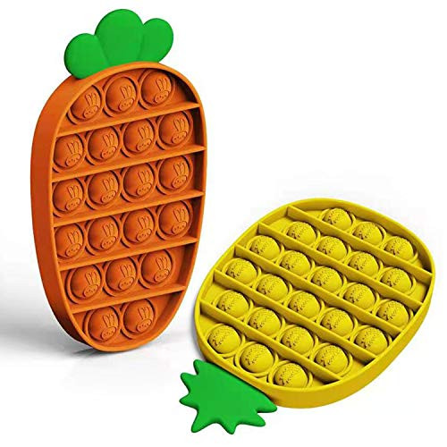 Push Pop Bubble Sensory Fidget Toy, Premium Silicone Squeeze Sensory Toy, Autism Special Needs Stress Reliever Silicone Stress Reliever Toy, Squeeze Sensory Toy for Adults Children