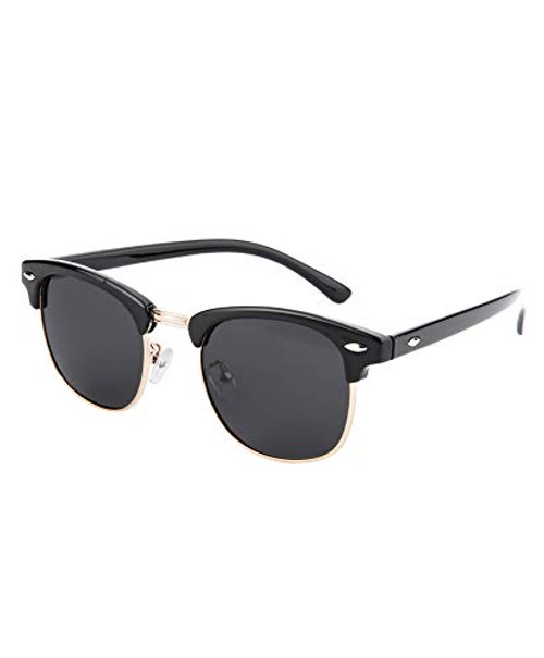 Black Lens Sunglasses For Women Polarized UV400 Protection Trendy Driving Dazzling Resistant Glasses For Men