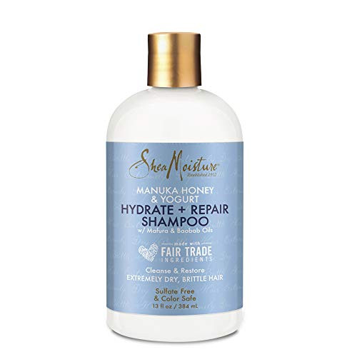 SheaMoisture Hydrate  and  Repair Moisture Shampoo for Damaged Hair Manuka Honey Moisturizing with Shea Butter 13 oz SheaMoisture Hydrate  and  Repair Moisture Shampoo for Damaged Hair Manuka Honey Moisturizing with Shea Butter 13 oz