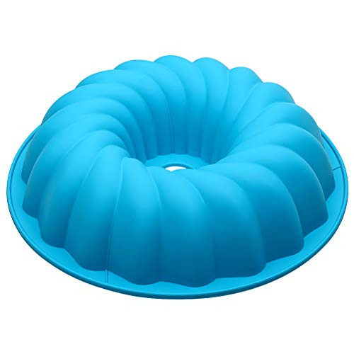 Silicone Bundt Cake Pan 6 Cup - Nonstick Round Fluted Cake Mold 9 Inch - Tube Cake Pan Silicone Baking Molds for Jello, Gelatin, Pound Cake Silicone Bundt Cake Pan 6 Cup - Nonstick Round Fluted Cake Mold 9 Inch - Tube Cake Pan Silicone Baking Molds for Jello, Gelatin, Pound Cake