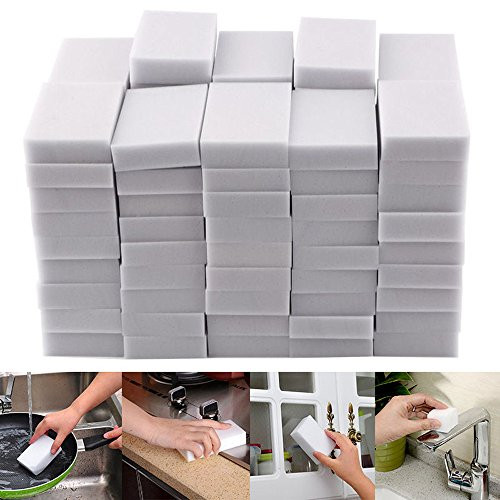 50 pcs Heavy Duty Scrub Sponge,Cleaning Scrub Sponge,Stink Free Sponge,Effortless Cleaning Eco Scrub Pads for Dishes,Pots,Pans All at Once (20pcs)