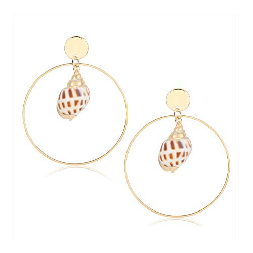 MOLOCH Shell Earrings for Women Natural 