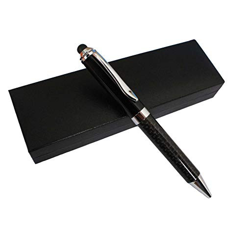 Carbon Fiber Ballpoint Pen with Touch Screen Stylus Device Carbonware BP01, Black Carbon Fiber Ballpoint Pen with Touch Screen Stylus Device Carbonware BP01, Black