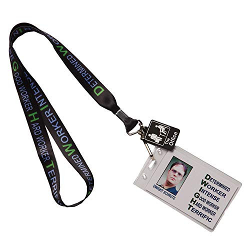 The Office Dunder Mifflin Paper Company Dwight Schrute Acronym Lanyard The Office Dunder Mifflin Paper Company Dwight Schrute Acronym Lanyard
