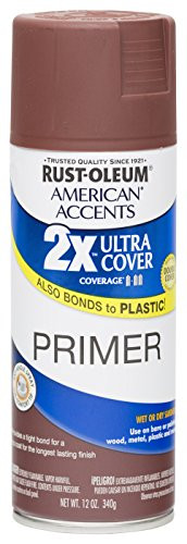 Rust Oleum 280714 American Accents Ultra Cover 2X Spray Paint,  Gloss Red Primer, 12-Ounce