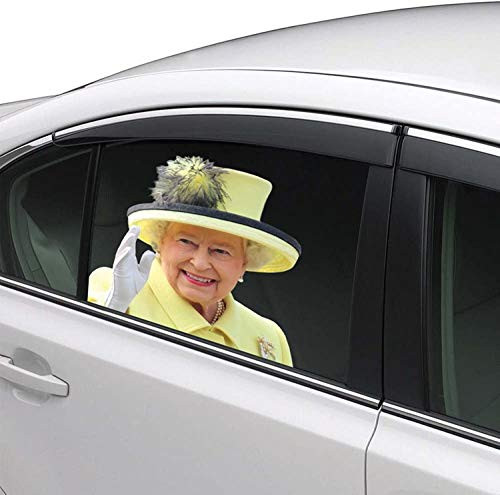 Senksll Queen Car Window Cling Funny Car Sticker Window Decal for Vehicles Automotive Stickers(for Right Side) (Queen_1)