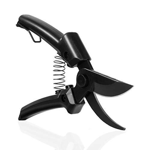 F.EASY.D Garden Pruning Shears with Stainless SK5 Steel Blades, Pruning Shears for Garden Tools, Gardening Shears, Clippers for The Garden, Tree Trimmers?Black)