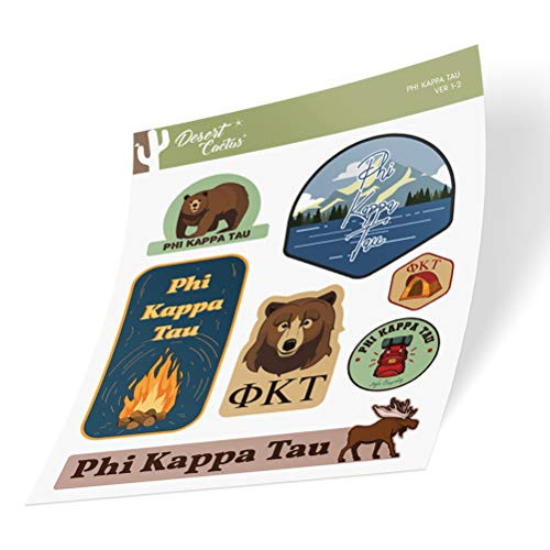 Phi Kappa Tau Sticker Decal Laptop Water Bottle Car (Outdoor Sheet)