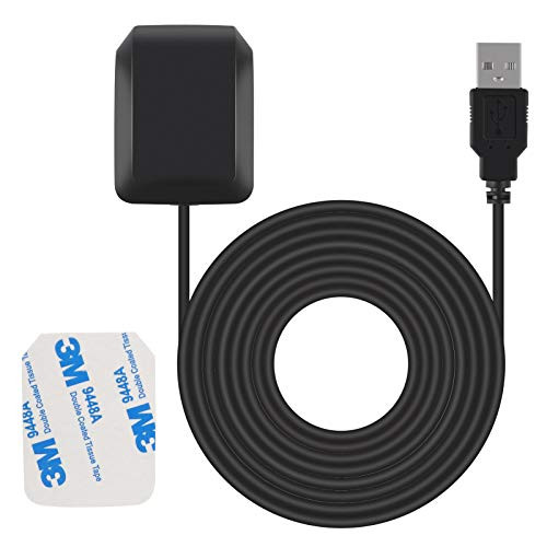 Dorhea G-Mouse USB GPS Antenna Dongle Navigation Module Waterproof External Engine Board Remote Mount USB GPS Receiver Antenna for Raspberry Pi Support Google Earth Window Linux