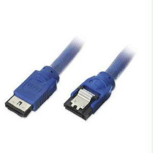 Link Depot 3-Feet E-SATA to SATA 3Gbps Cable, Blue (ESATA-SATA-3BU)