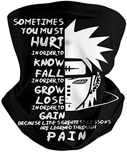 Anime Face Mask Neck Gaiter Balaclava Bandana Headband 3D Printed Cool Mask for Men