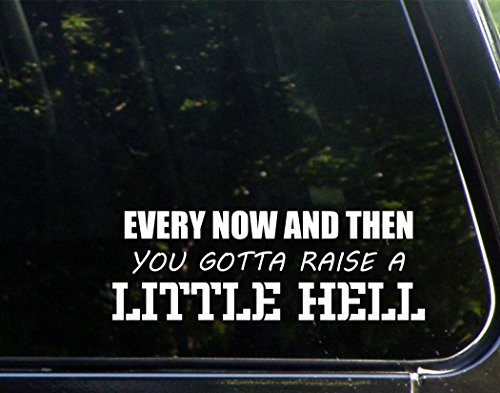Sign Depot Every Now and Then You Gotta Raise A Little Hell 9 Inches