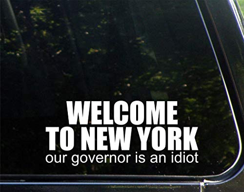 Sign Depot Welcome to New York Our Governor is an Idiot 9 Inches