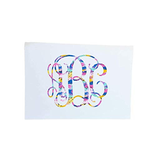 Personalized Vine Monogram Initials Sticker Decal for Yeti Cups, Laptops, Tumblers, Car Windows - You Choose Size