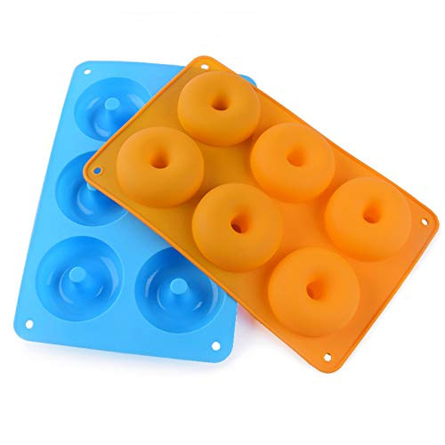 ZIPSAK Mini Donut Pans, Non-Stick 6-Cavity Silicone Donut Baking Pan, Silicone Donut Mold - BPA Free Bagels Doughnuts Biscuit Cake Baking Molds Tray (2PCS) ZIPSAK Mini Donut Pans, Non-Stick 6-Cavity Silicone Donut Baking Pan, Silicone Donut Mold - BPA Free Bagels Doughnuts Biscuit Cake Baking Molds Tray (2PCS)