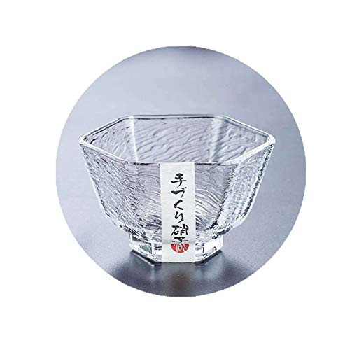 Glass Japanese Sake Cup Crystal Hexagon Tea Cups soju glass, saki cup set, sake glasses, Japan shot glass 1.9 fluid ounce/55ml (1, Ripple) Glass Japanese Sake Cup Crystal Hexagon Tea Cups soju glass, saki cup set, sake glasses, Japan shot glass 1.9 fluid ounce/55ml (1, Ripple)