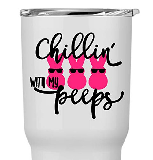 Chillin' with My Peeps Decal Sticker for Laptop School Phone Car Cooler Yeti RTIC Tumbler or Cup Chillin' with My Peeps Decal Sticker for Laptop School Phone Car Cooler Yeti RTIC Tumbler or Cup