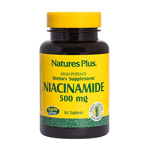 NaturesPlus Niacinamide - 500 mg, 90 Vegetarian Tablets - High Potency Vitamin B3 Supplement, Promotes Lower Blood Pressure, Arthritis and Joint Pain Relief - Gluten-Free - 90 Servings NaturesPlus Niacinamide - 500 mg, 90 Vegetarian Tablets - High Potency Vitamin B3 Supplement, Promotes Lower Blood Pressure, Arthritis and Joint Pain Relief - Gluten-Free - 90 Servings