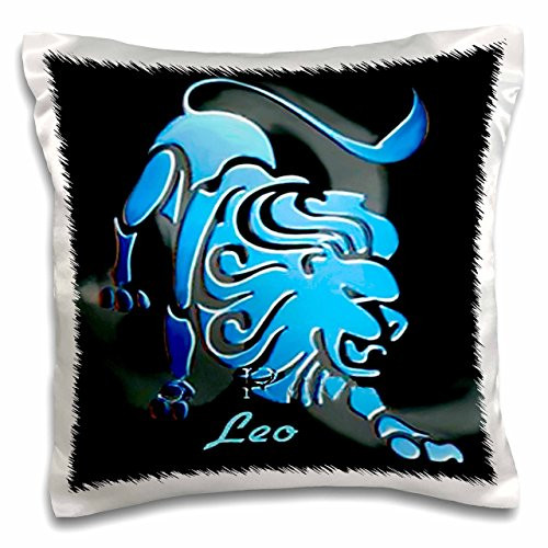 3dRose pc_918_1 Leo Zodiac Sign-Pillow Case, 16 by 16"