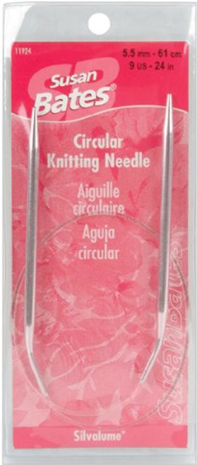 Susan Bates 24-Inch Silvalume Circular Knitting Needle, 2.75mm