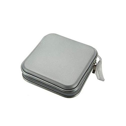 40PCS Capacity Disc Plastic CD Bag, Wallet Storage Organizer CD Case, Disc Wallet CD Case Storage Bag(Silver)