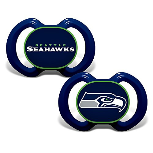 Baby Fanatic 2 Piece Pacifier Set, Seattle Seahawks