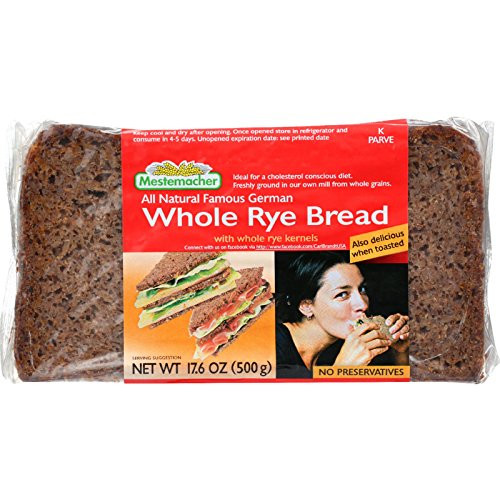 Mestemacher Organic German Bread - Whole Rye (17.6 ounce)
