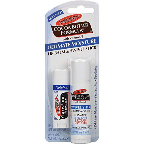 Palmer's Cocoa Butter Ultimate Moisture Kit for Unisex Lip Balm SPF 15, 2 Count