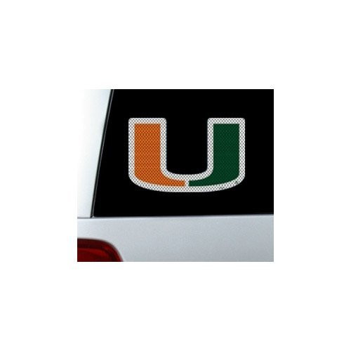 NCAA Miami Large Window Film, One Size, Multicolor