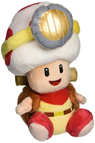 Little Buddy Super Mario Bros. 6.5" Captain Toad Sitting Pose Stuffed Plush