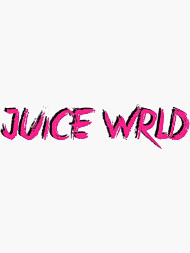 Juice WRLD Logo Pink Sticker - Sticker Graphic -Stickers for Hydroflask Water Bottles Laptop Computer Skateboard, Waterproof Decal Stickers