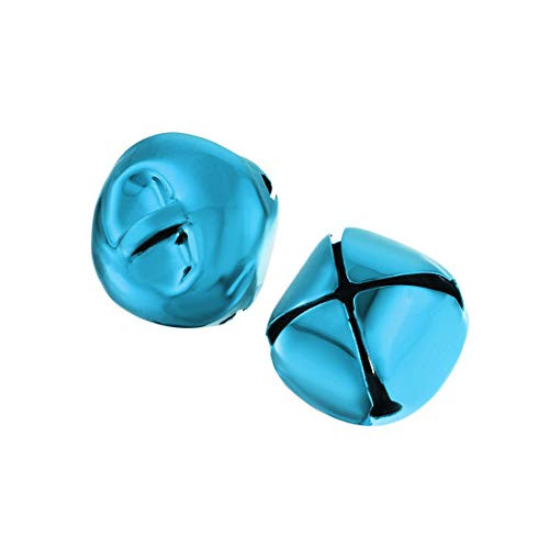 uxcell Jingle Bells, 20mm/0.79-Inch 40pcs, Craft Bells Bulk DIY Bells for Christmas Festival Decoration Party Home, Medium Blue uxcell Jingle Bells, 20mm/0.79-Inch 40pcs, Craft Bells Bulk DIY Bells for Christmas Festival Decoration Party Home, Medium Blue