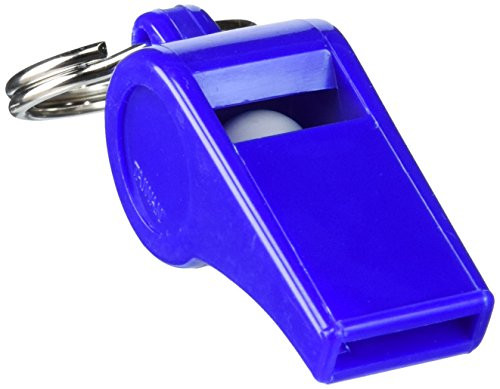 Lucky Line Whistle with Split Ring; Assorted Colors, 1 Per Card (42101)