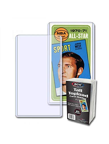 BCW 1-TLCH-Tall Tall Card Topload Holder