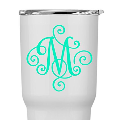 GLITTER Elegant Scroll Custom Monogram Decal Sticker for Laptop School Phone Car YETI RTIC Tumbler or Cup GLITTER Elegant Scroll Custom Monogram Decal Sticker for Laptop School Phone Car YETI RTIC Tumbler or Cup