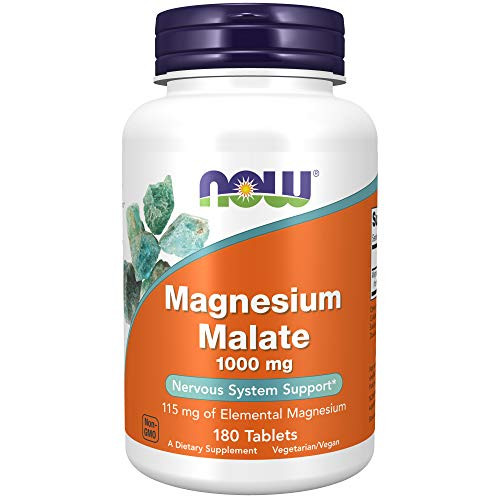 NOW Supplements, Magnesium Malate 1000 mg, 180 Tablets NOW Supplements, Magnesium Malate 1000 mg, 180 Tablets