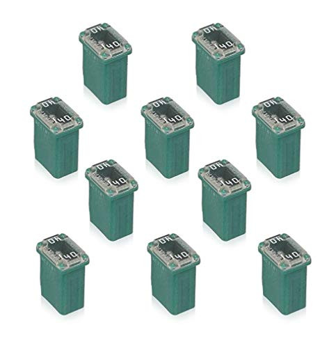 10 Pack 40 Amp Micro Cartridge Fuses, FMM Fuses MCASE Type Micro Cartridge Fuses