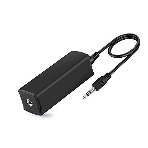Usee Ground Loop Noise Isolator with 3.5mm Audio Cable, 3.5mm Jack Auido Noise Filter Eliminator for Car Stereo System Home Audio System