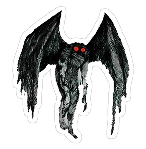 Mothman Decal Sticker - Sticker Graphic - Auto, Wall, Laptop, Cell, Truck Sticker for Windows, Cars, Trucks Mothman Decal Sticker - Sticker Graphic - Auto, Wall, Laptop, Cell, Truck Sticker for Windows, Cars, Trucks