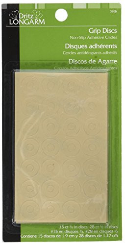 Dritz Longarm 3709 Transparent Grip Discs, 3/4  and  1/2-Inch