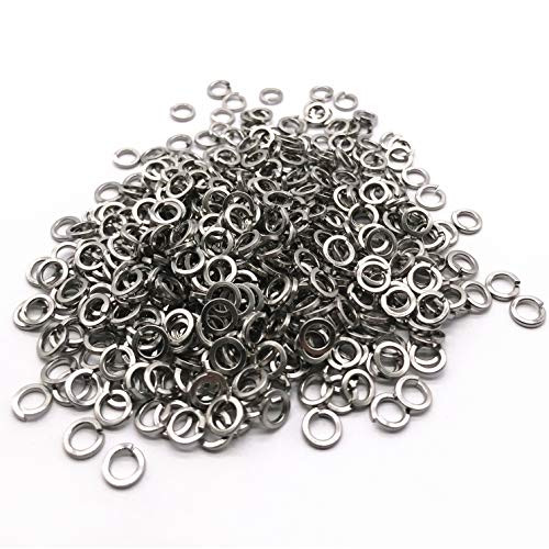 M4 Split Lock Washer, 304 Stainless Steel Spring Lock Washer, 500Pcs